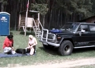 Kinky puppy is practicing an oral fuck