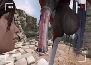 Lara Croft tapes her zoophilic adventures