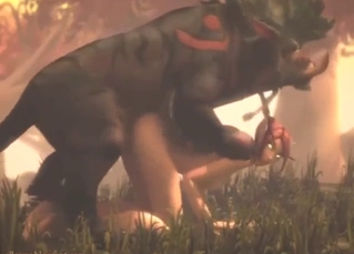 Bestiality porn with a dog fucking a Warcraft elf